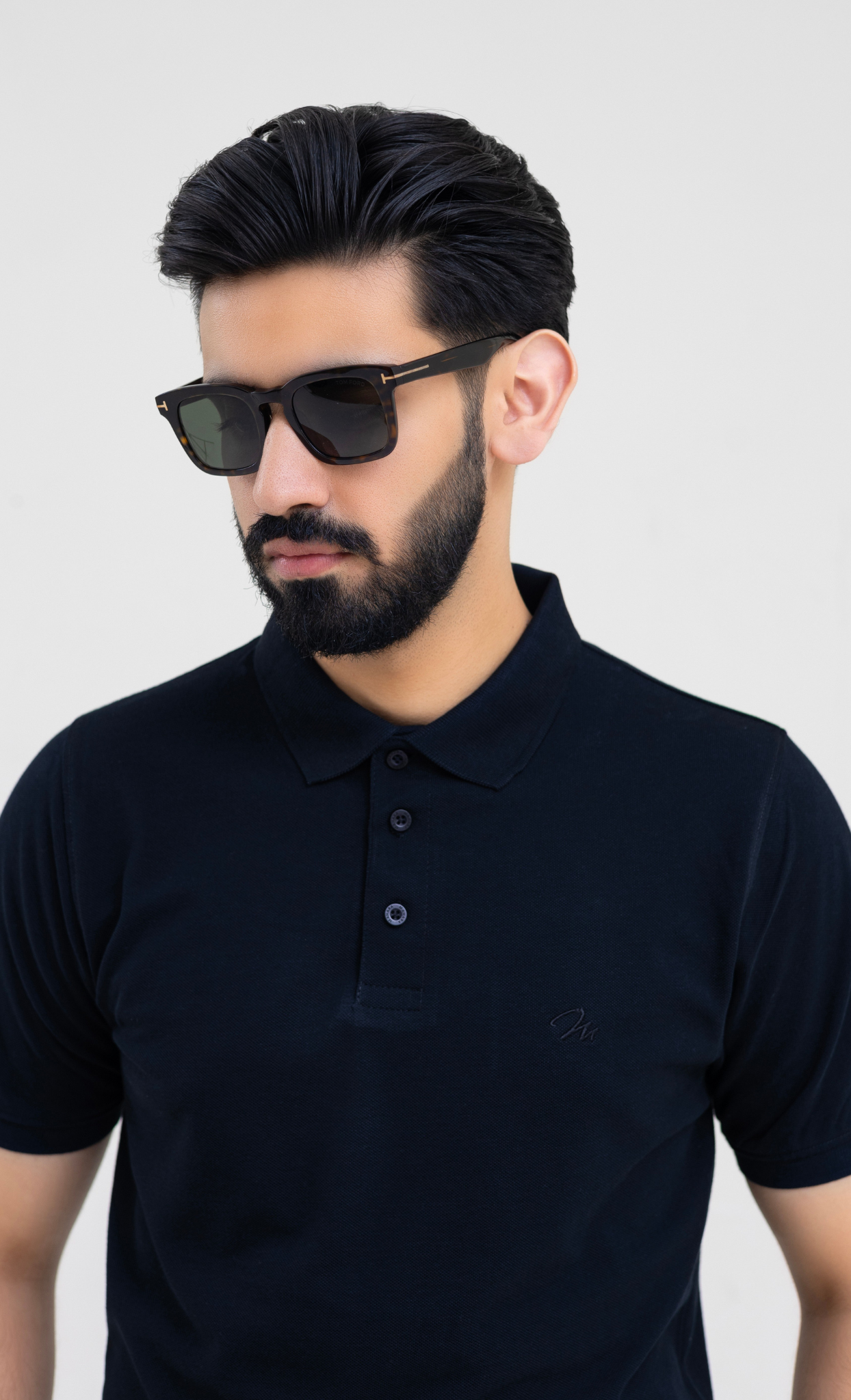 Ebony Black - Premium Soft Polo