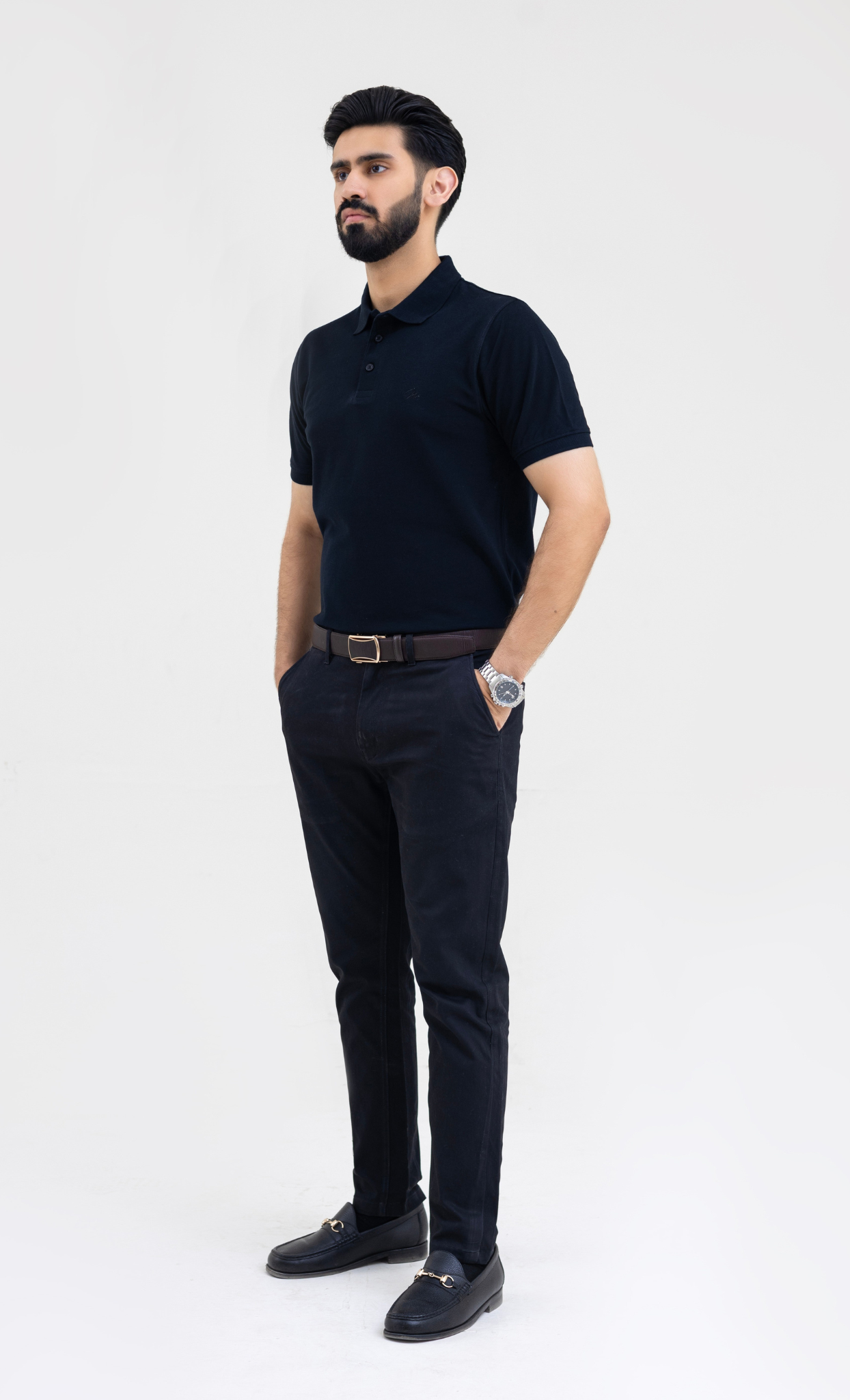 Ebony Black - Premium Soft Polo