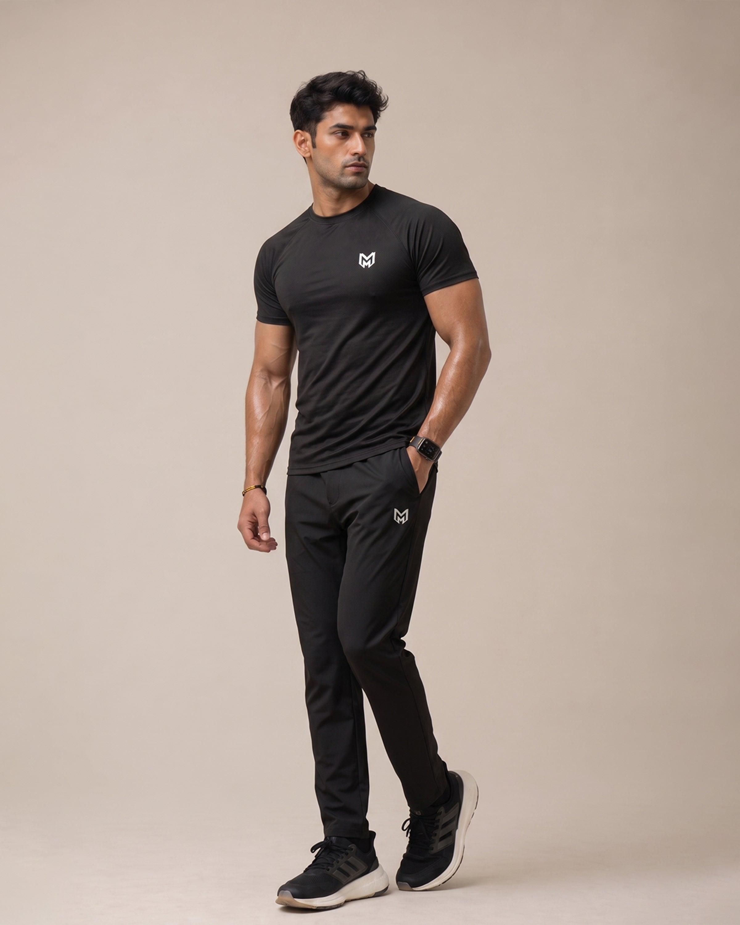 Black - Ball Mesh Raglan Tee Shirts