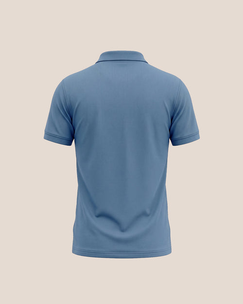 Azure Blue - Premium Soft Polo