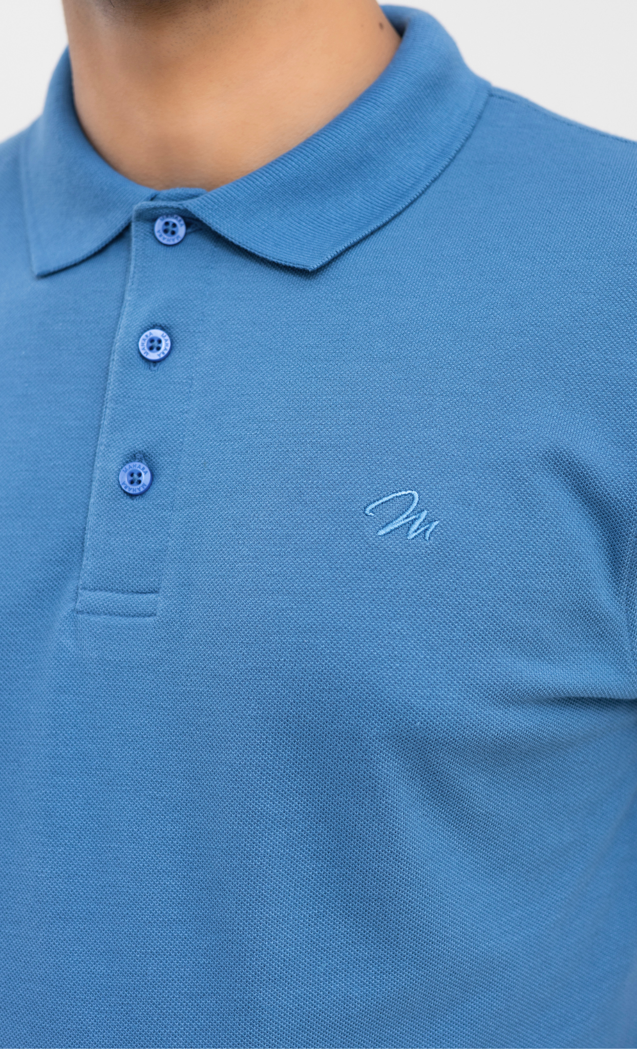 Azure Blue - Premium Soft Polo
