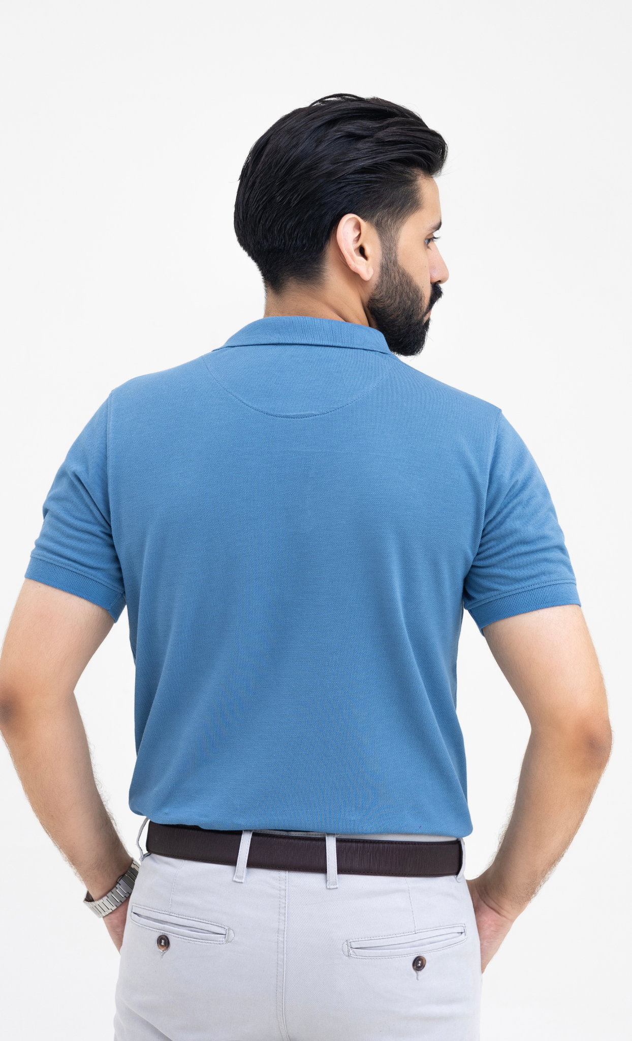 Azure Blue - Premium Soft Polo