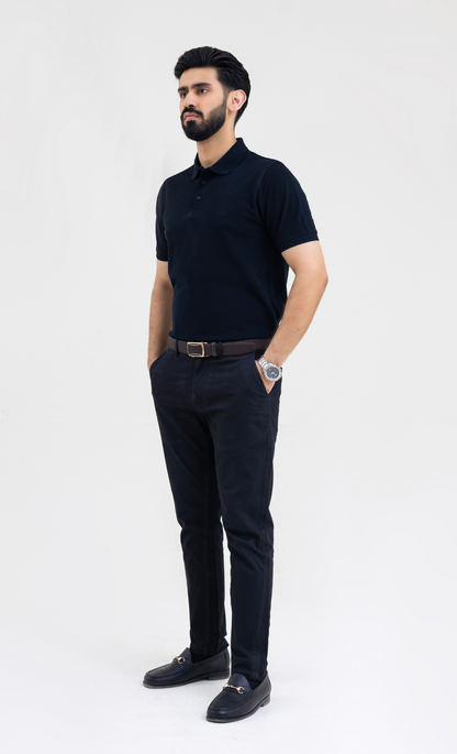 Ebony Black - Premium Soft Polo