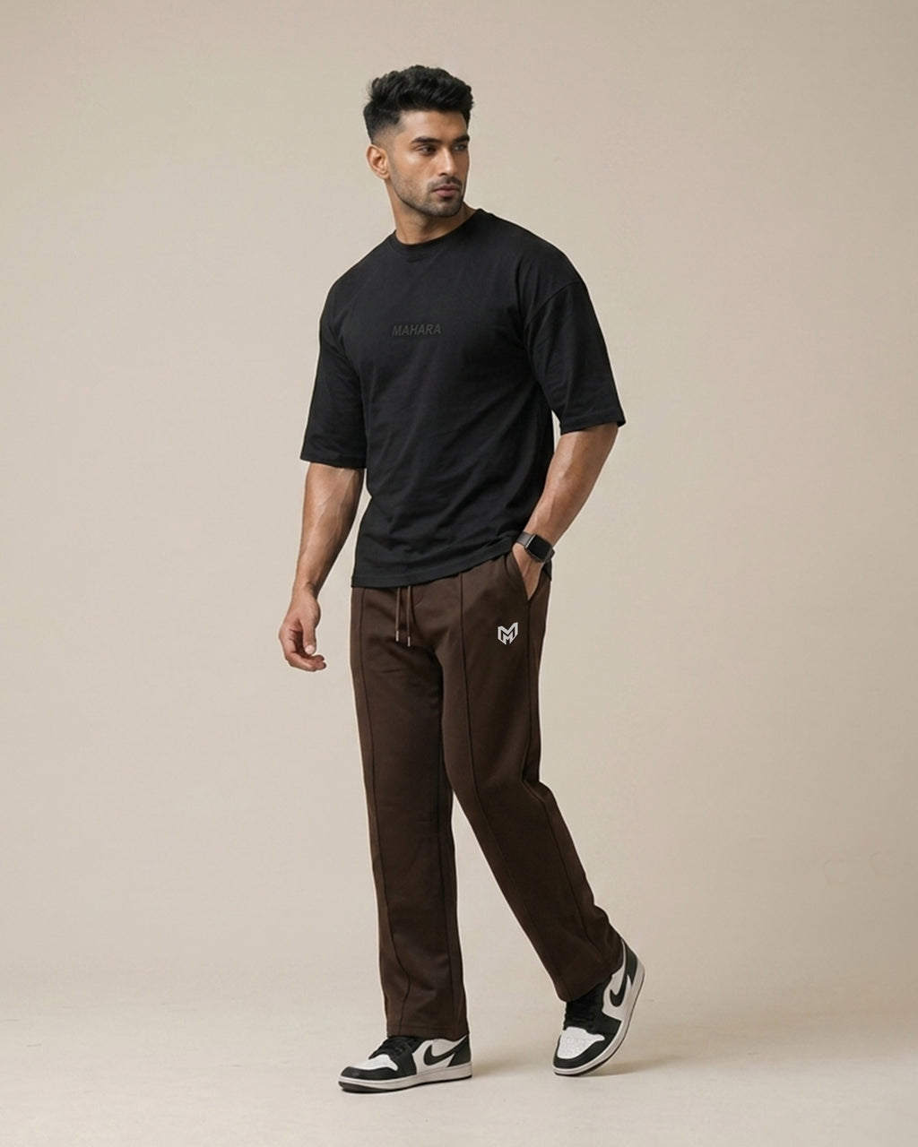 Ebony Black - Drop Shoulder Tee Shirts