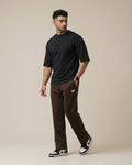 Ebony Black - Drop Shoulder Tee Shirts