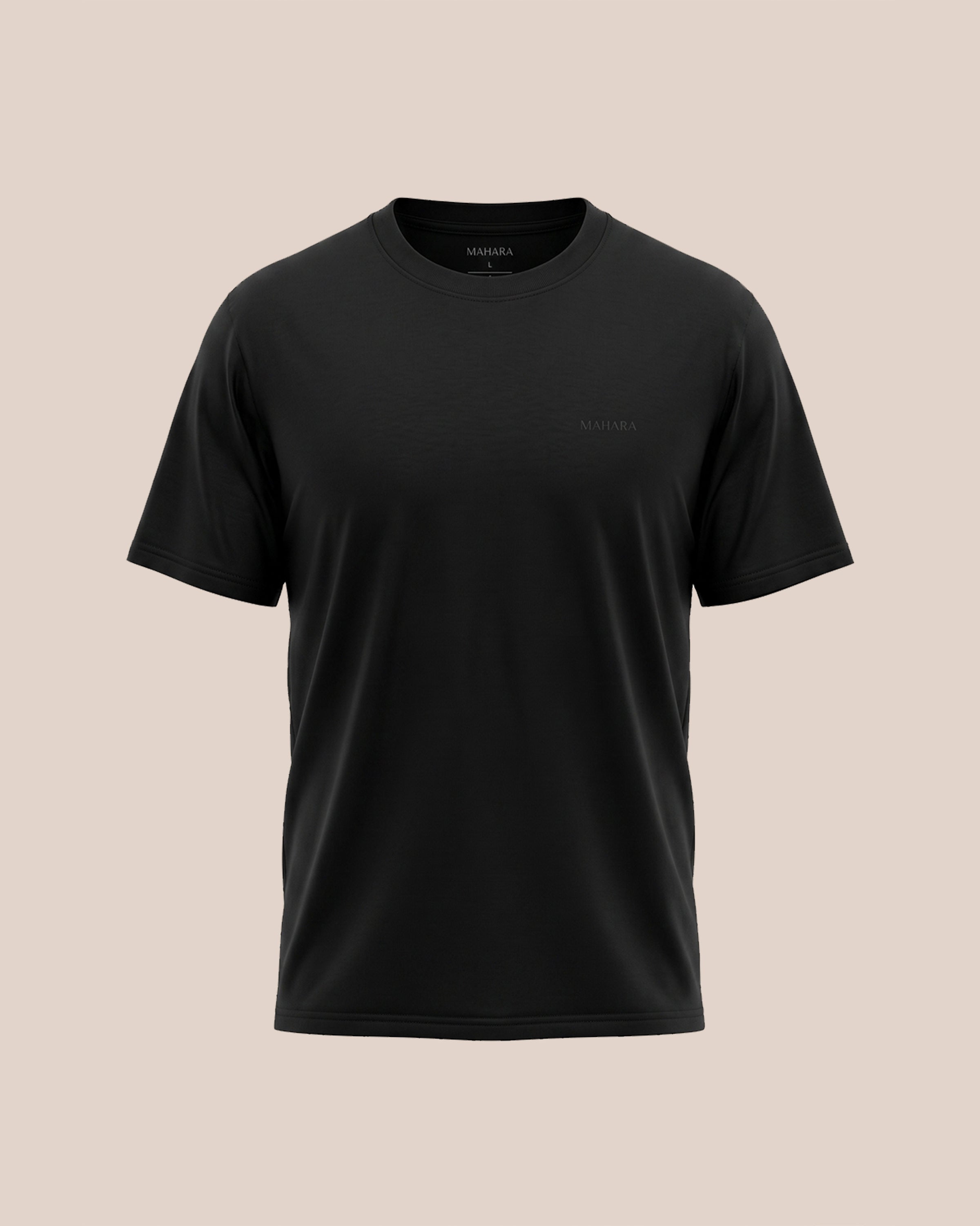Ebony Black (Drop Shoulder) - Premium Soft T-Shirt