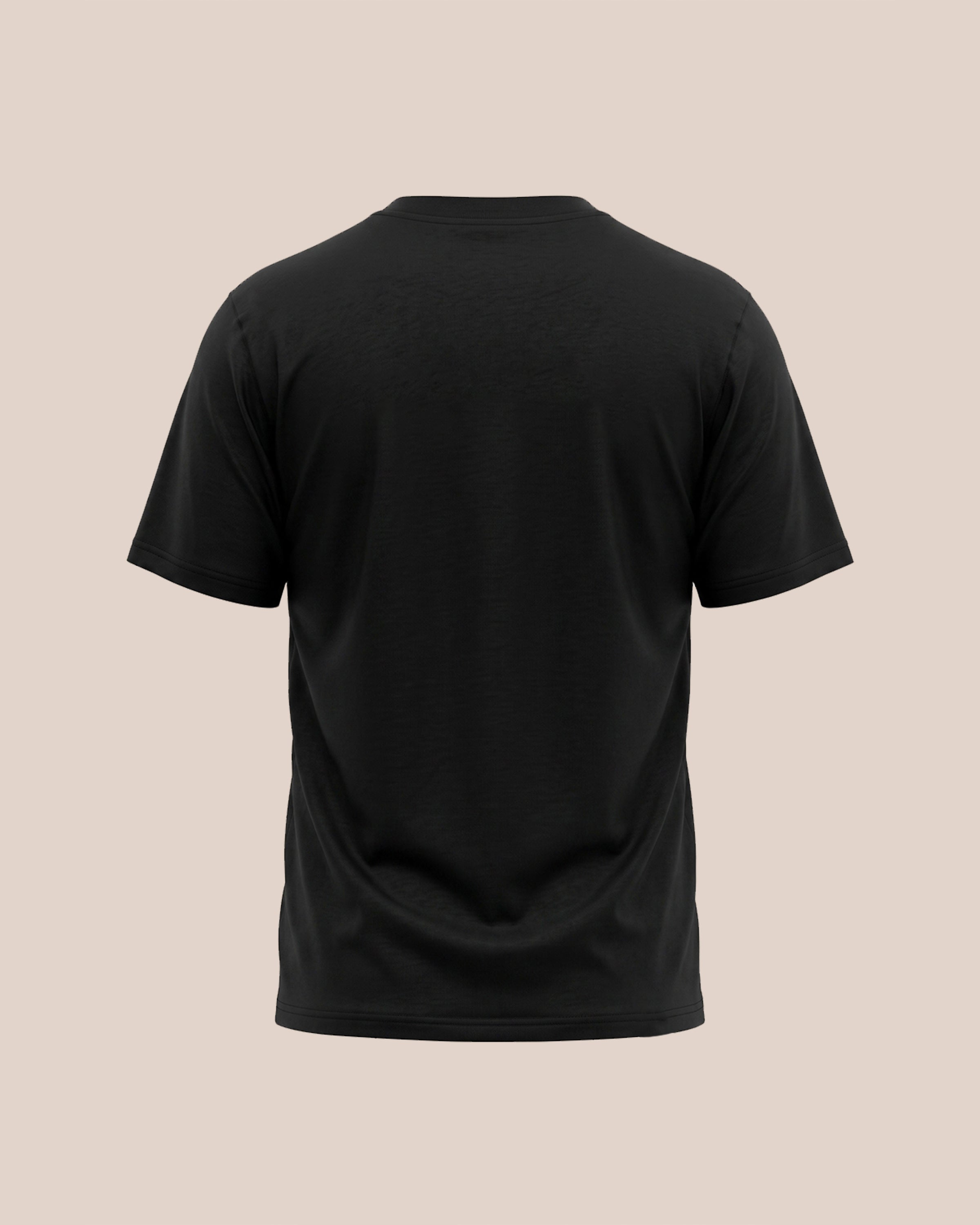 Ebony Black (Drop Shoulder) - Premium Soft T-Shirt