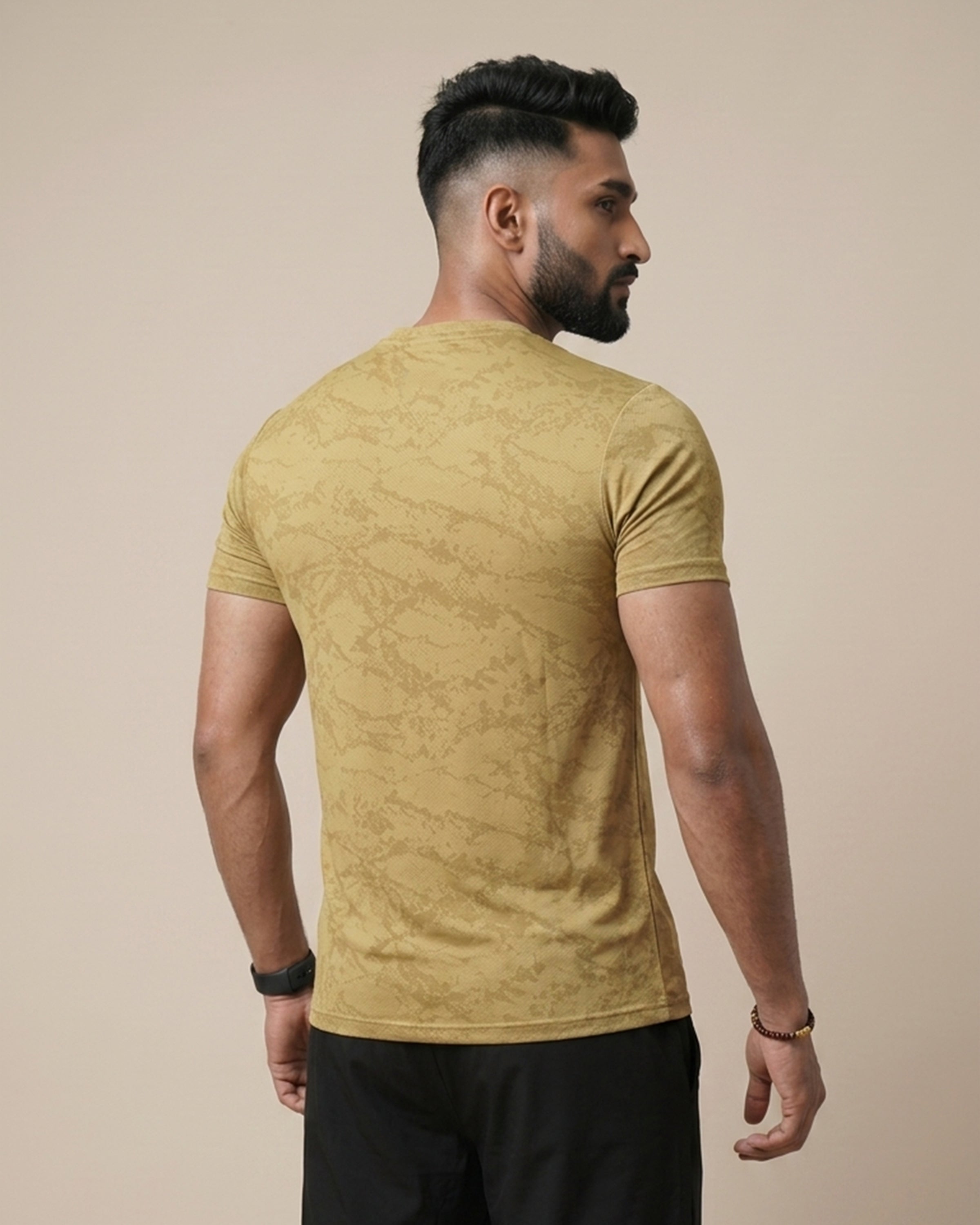 Mustard - Nod Mesh Printed Tee Shirts