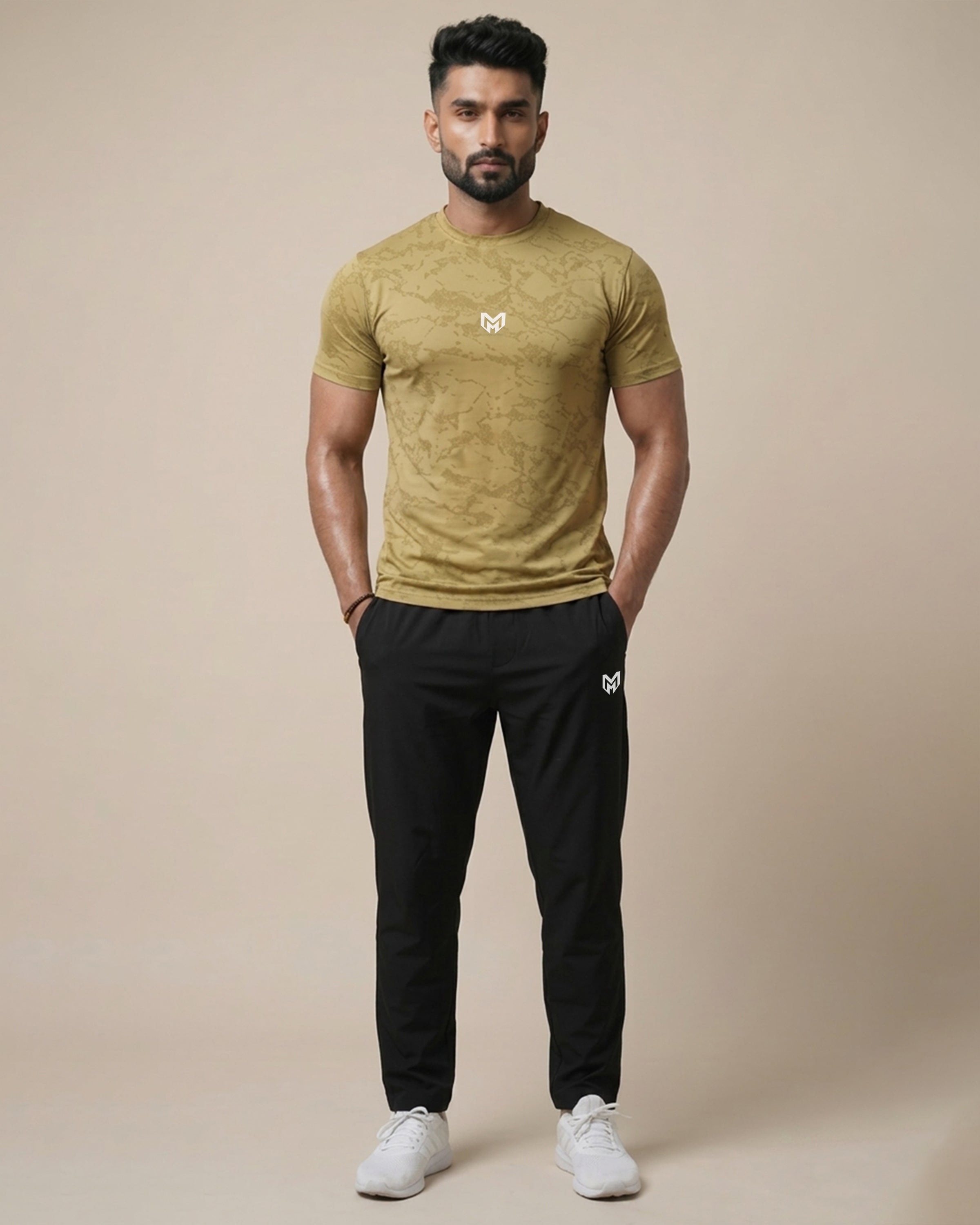 Mustard - Nod Mesh Printed Tee Shirts