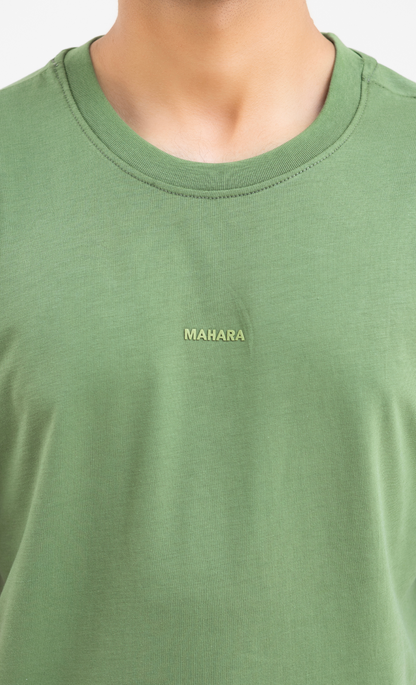 Olive Green (Drop Shoulder) - Premium Soft T-Shirt