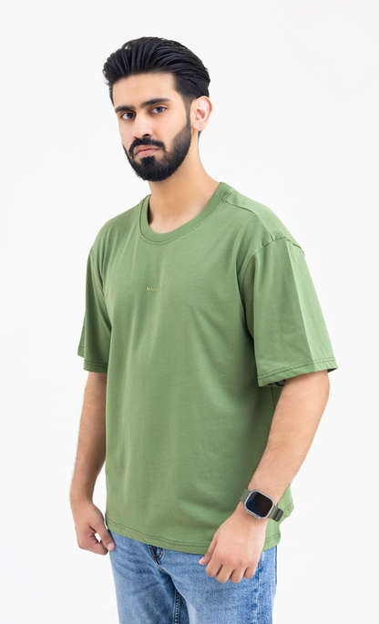Olive Green (Drop Shoulder) - Premium Soft T-Shirt