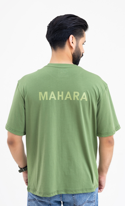 Olive Green (Drop Shoulder) - Premium Soft T-Shirt