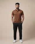 Rust - Dot Mesh Polo